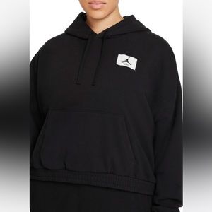 Nike Womens Jordan flight essential black hoodie